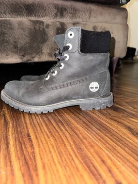 Timberland 6 Inch Premium Waterproof Boots Black Womens 9